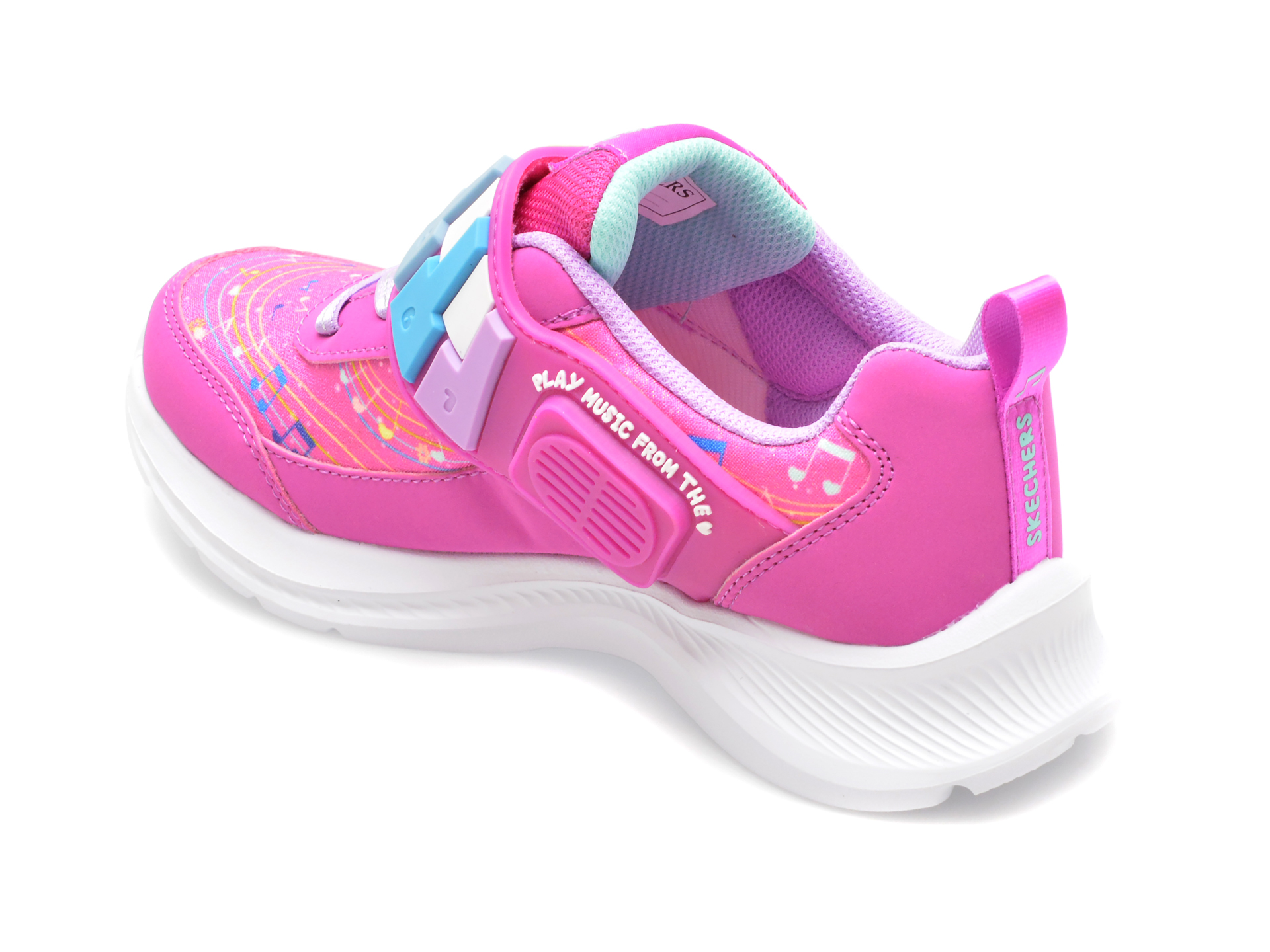 Pantofi SKECHERS roz, JUMPSTERS 2.0, din piele ecologica - imagine 5