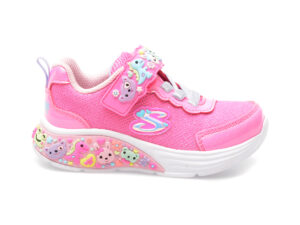 Pantofi SKECHERS roz, MY DREAMERS, din material textil
