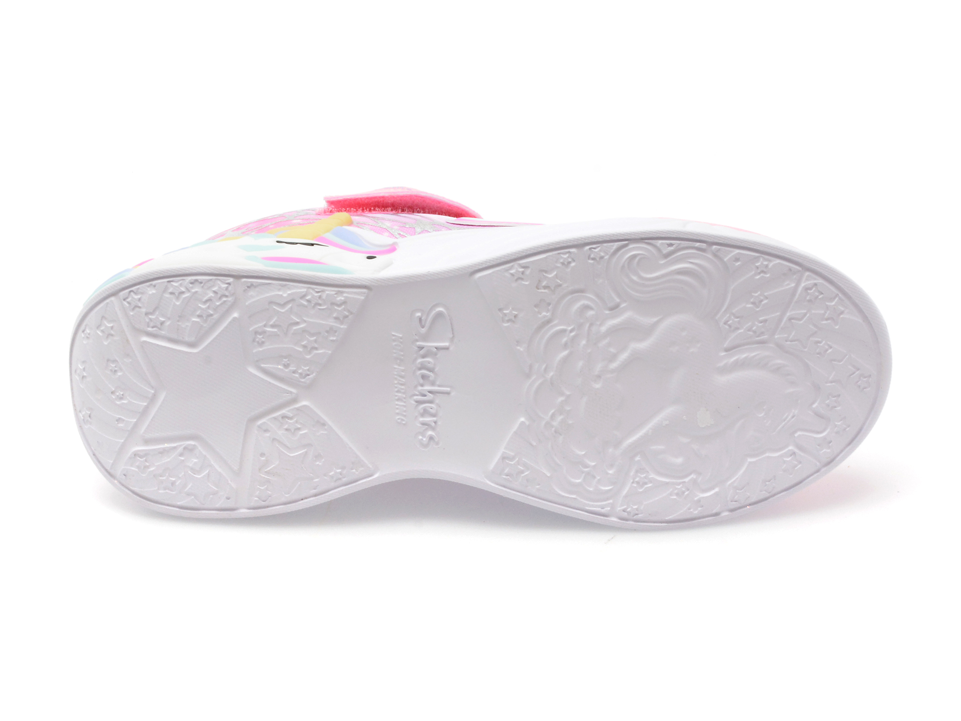 Pantofi SKECHERS roz, UNICORN DREAMS, din material textil - imagine 7