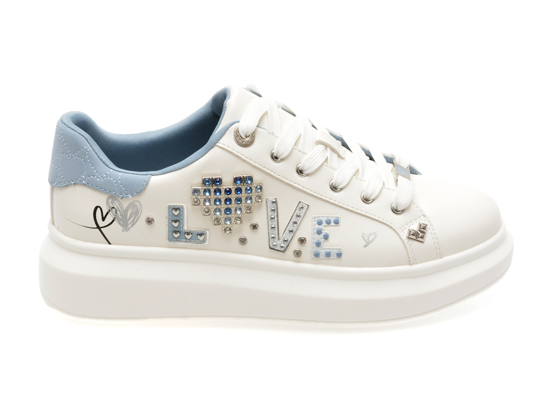Pantofi sport ALDO albi, 13706561, din piele ecologica
