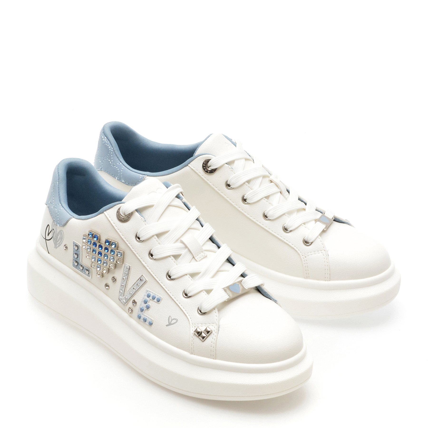 Pantofi sport ALDO albi, 13706561, din piele ecologica - imagine 4