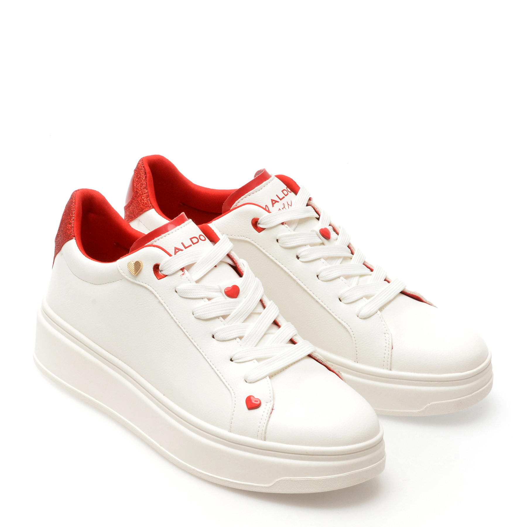 Pantofi sport ALDO albi, 13713017, din piele ecologica - imagine 4