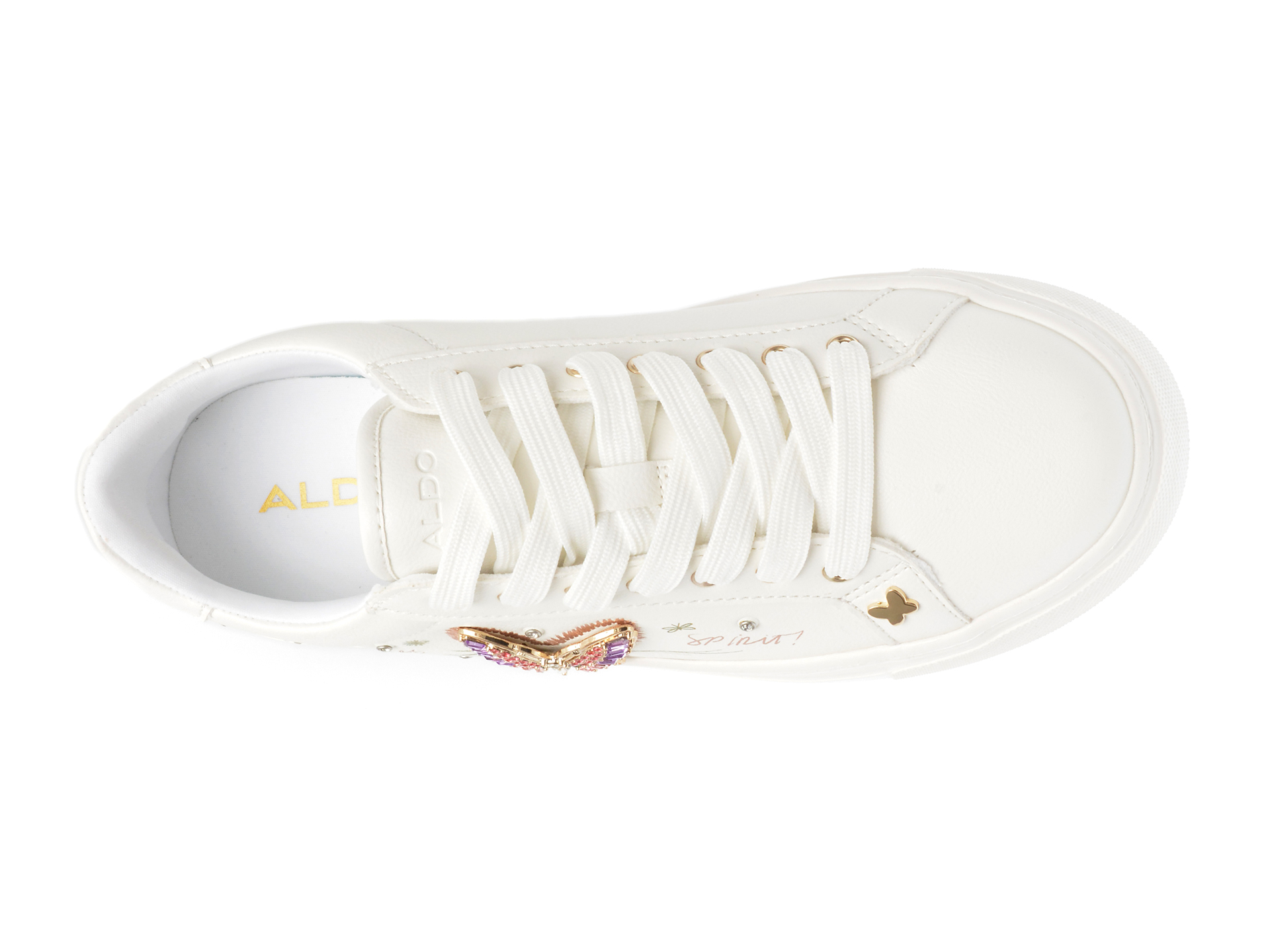 Pantofi sport ALDO albi, 13721271, din piele ecologica - imagine 6