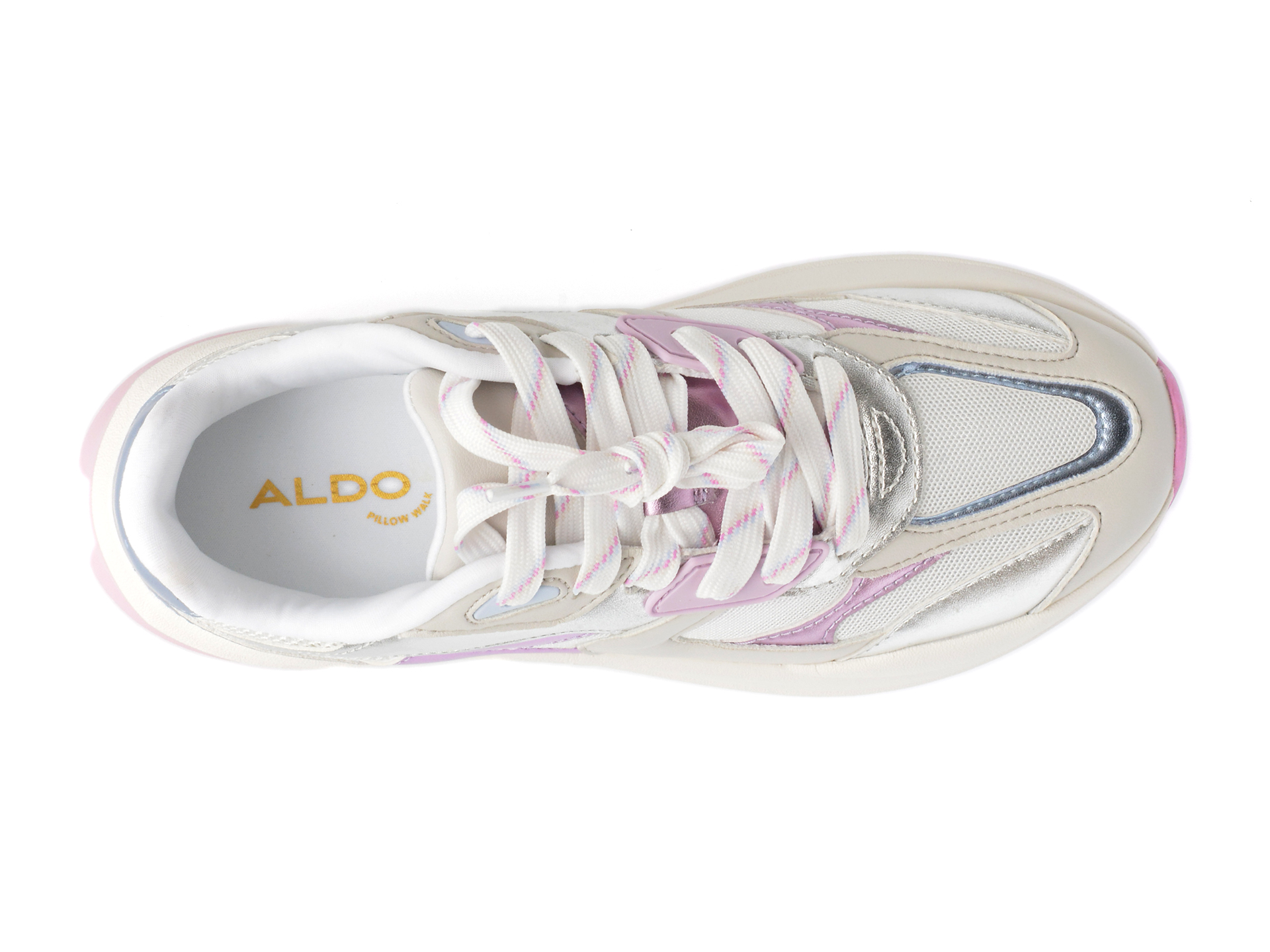 Pantofi sport ALDO argintii, MAYANA042, din piele ecologica - imagine 6