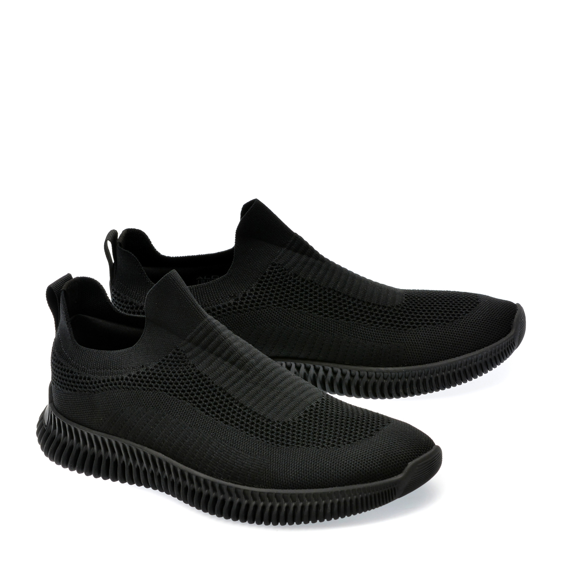 Pantofi sport ALDO negri, AKAI001, din material textil - imagine 4
