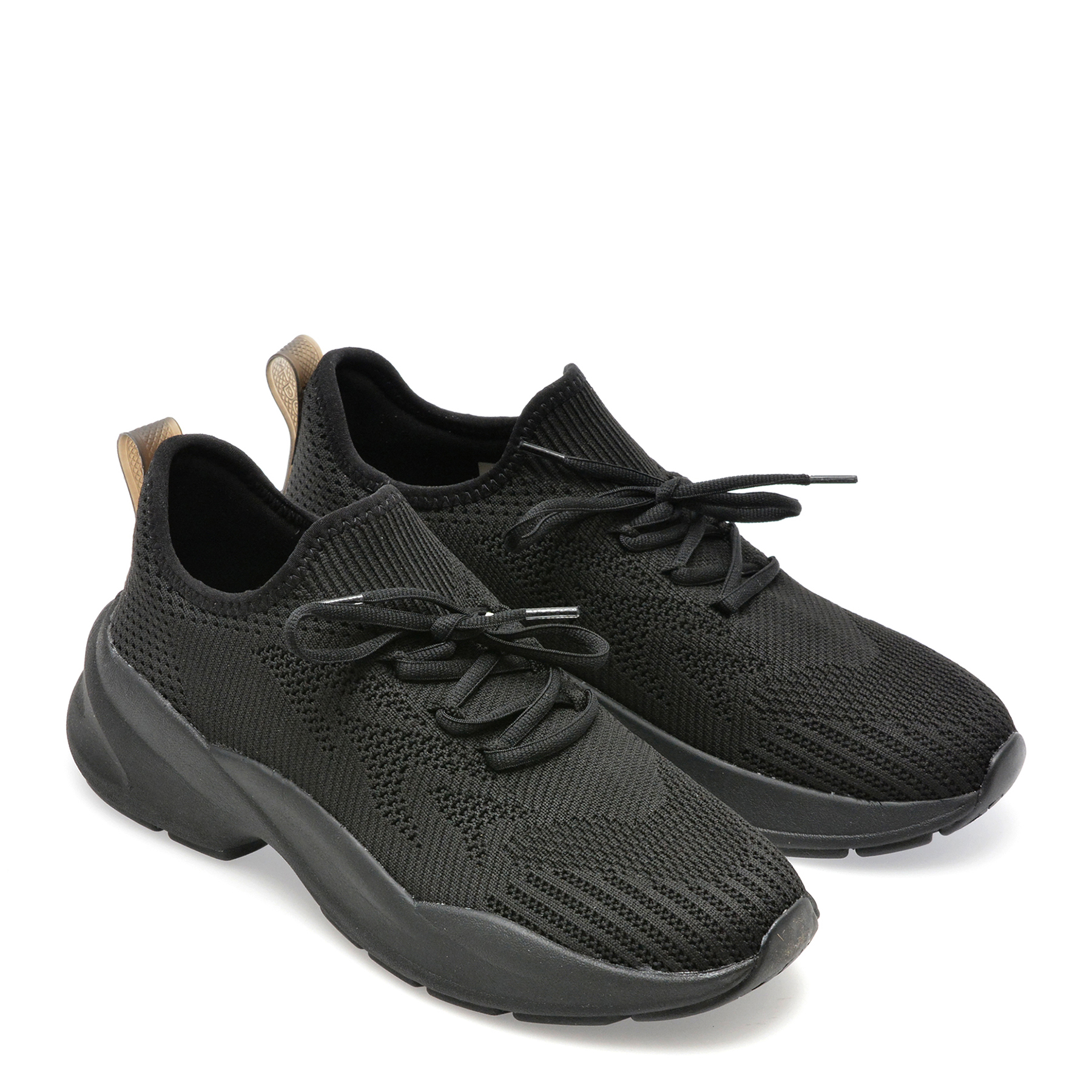 Pantofi sport ALDO negri, ALLDAY008, din material textil - imagine 4