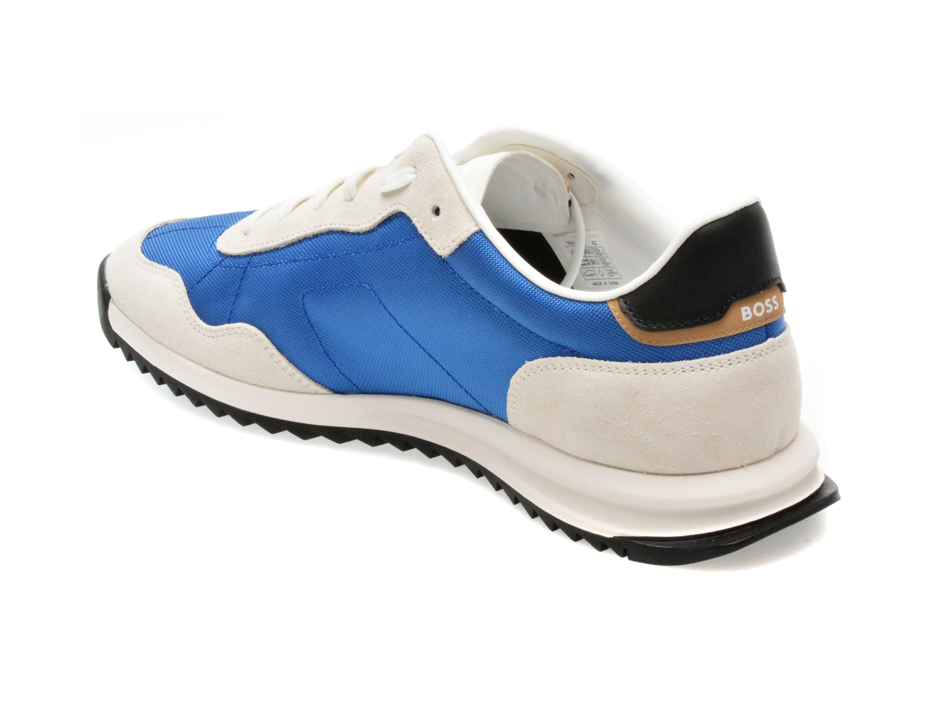 Pantofi sport BOSS albastri, 7276, din material textil - imagine 5