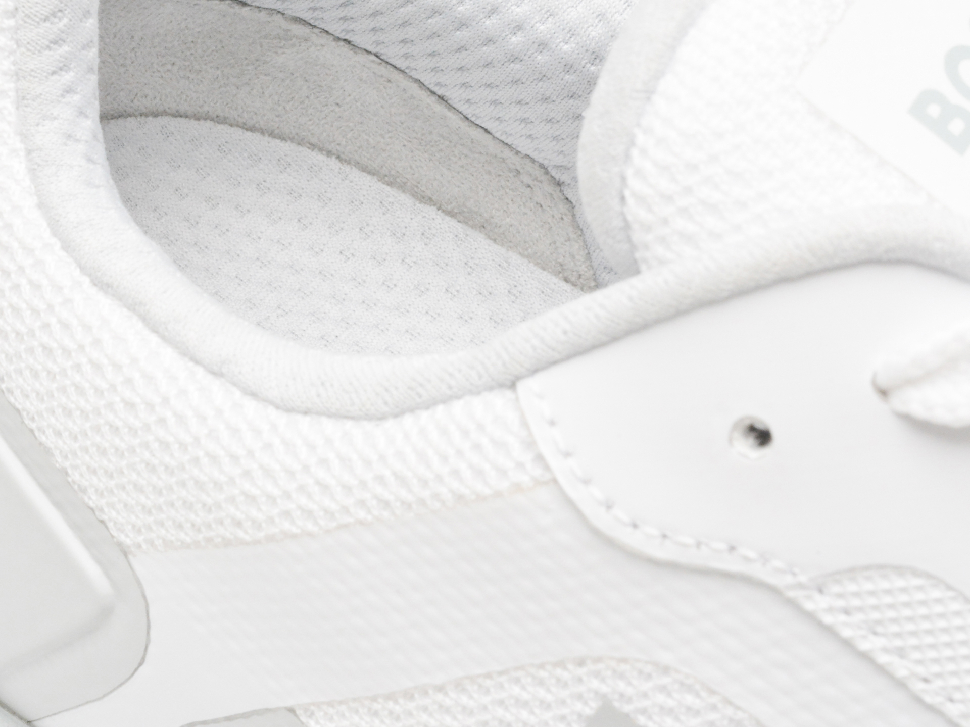 Pantofi sport BOSS albi, 7300, din piele ecologica - imagine 3