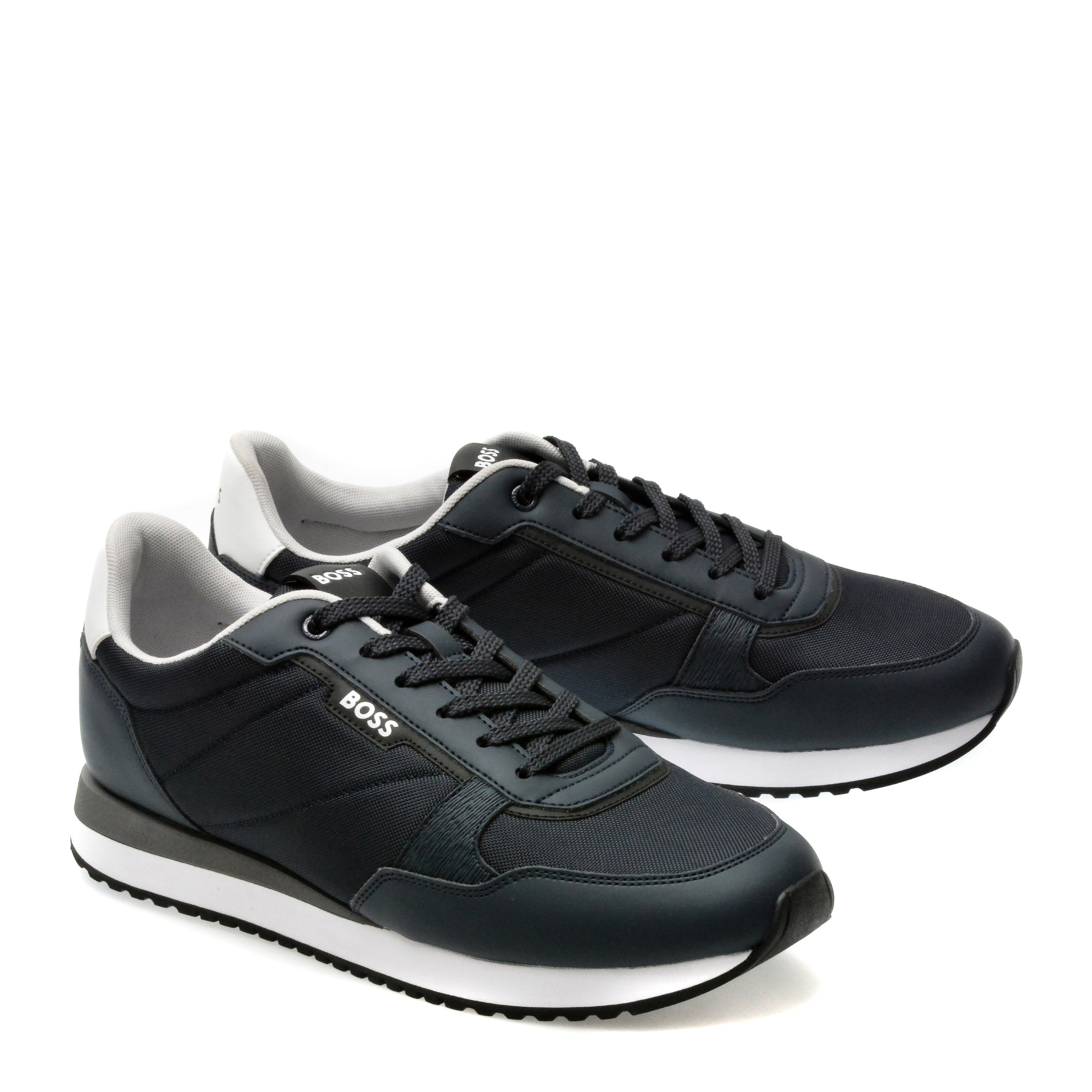 Pantofi sport BOSS bleumarin, 73571, din piele ecologica - imagine 4