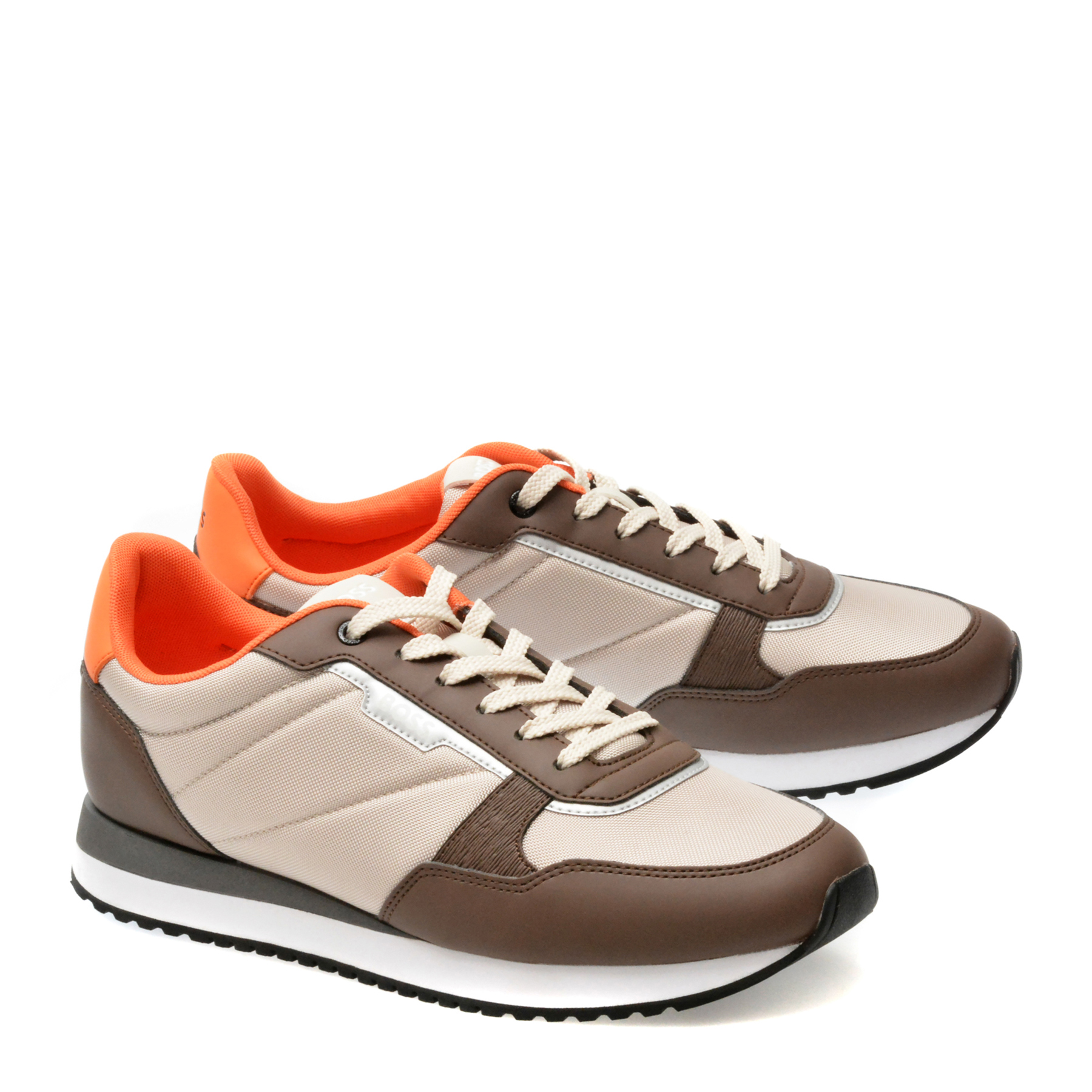 Pantofi sport BOSS maro, 73571, din piele ecologica - imagine 4