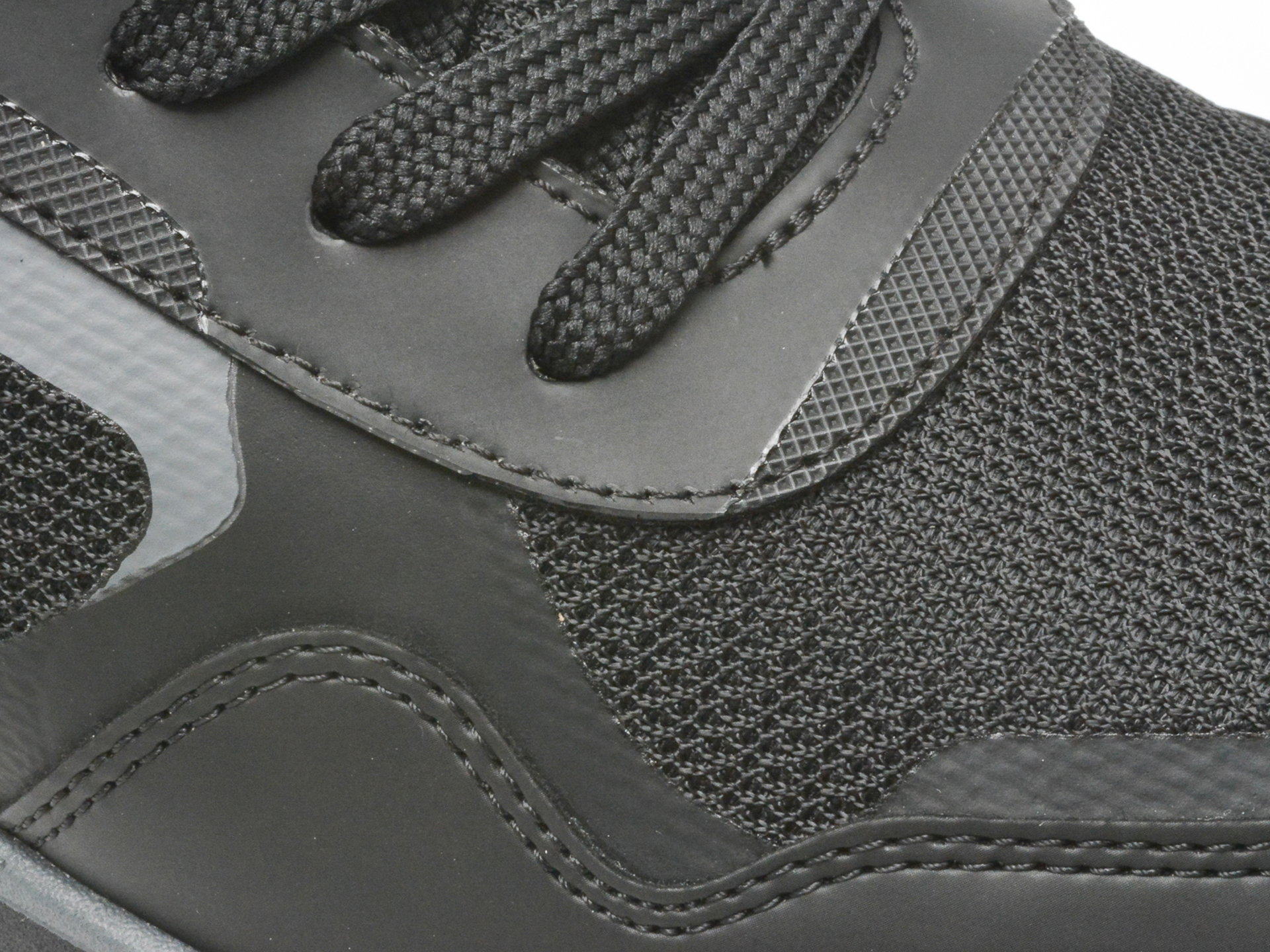 Pantofi sport BOSS negri, 730011, din piele ecologica - imagine 2