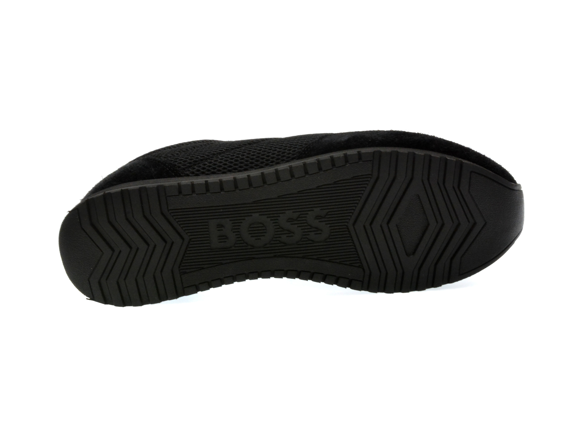 Pantofi sport BOSS negri, 73581, din material textil - imagine 7