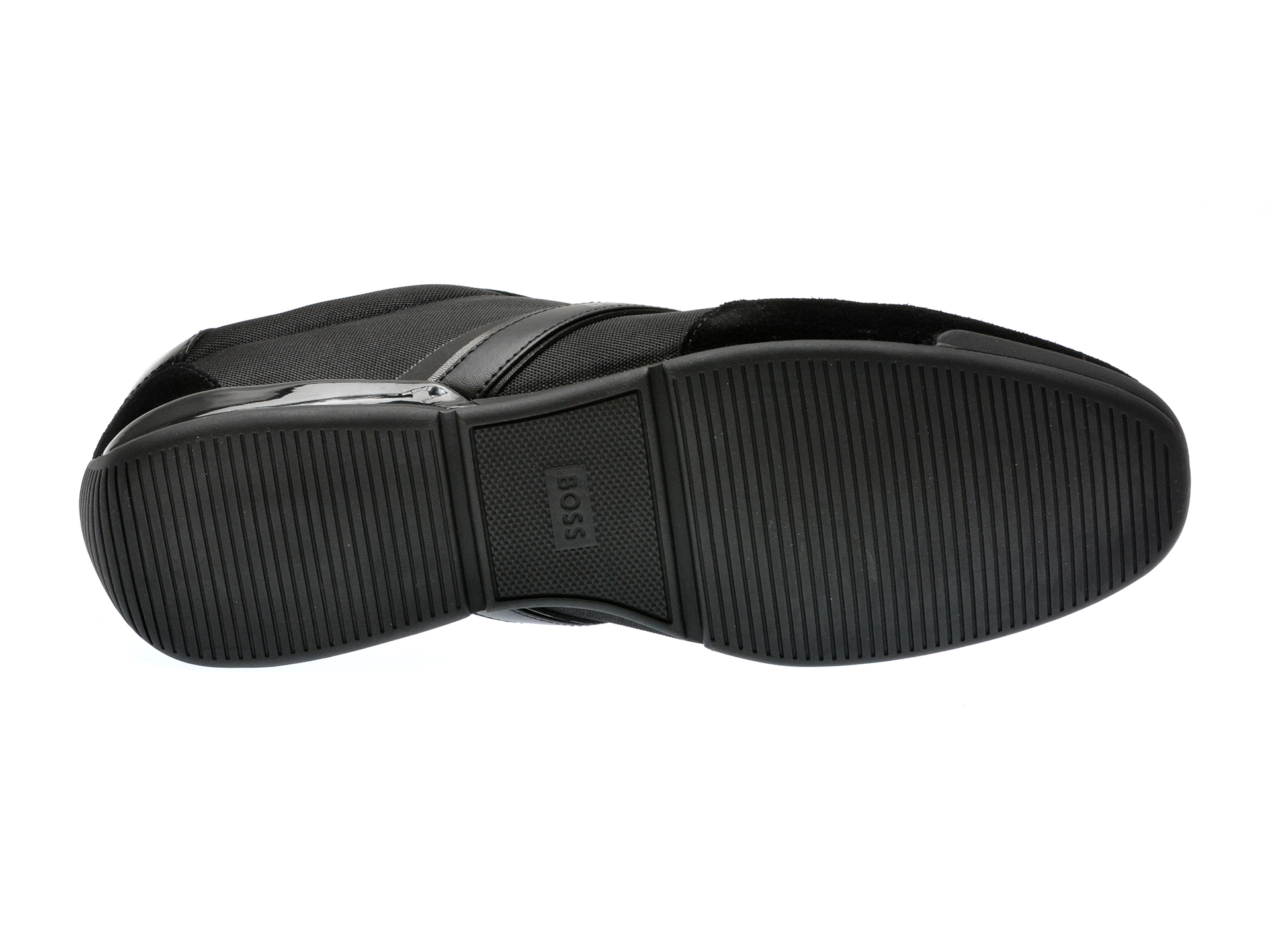 Pantofi sport BOSS negri, 8265, din material textil - imagine 7