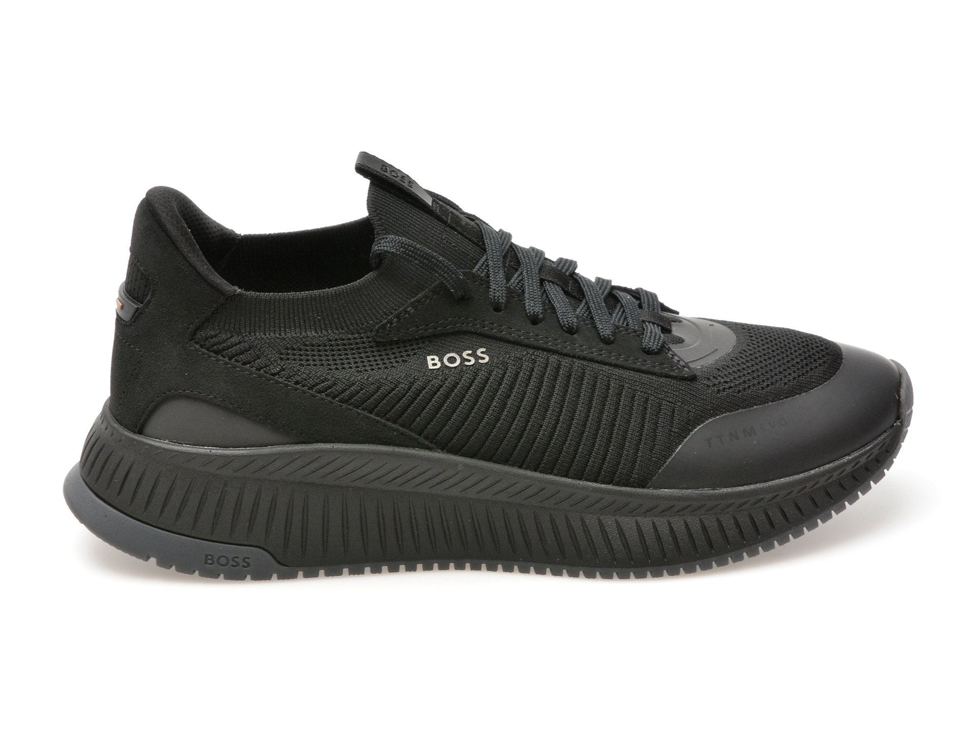 Pantofi sport BOSS negri, 89041, din material textil