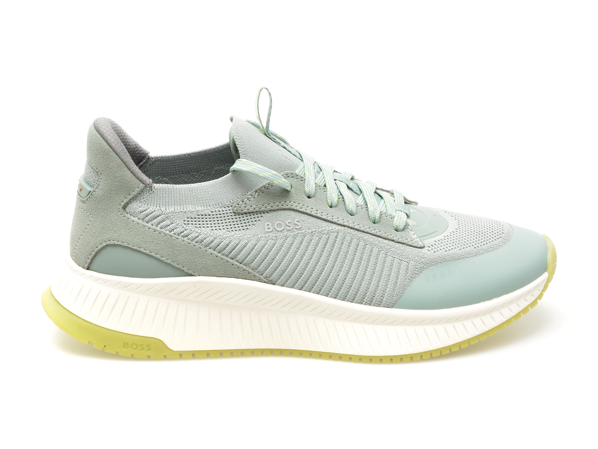 Pantofi sport BOSS verzi, 89041, din material textil