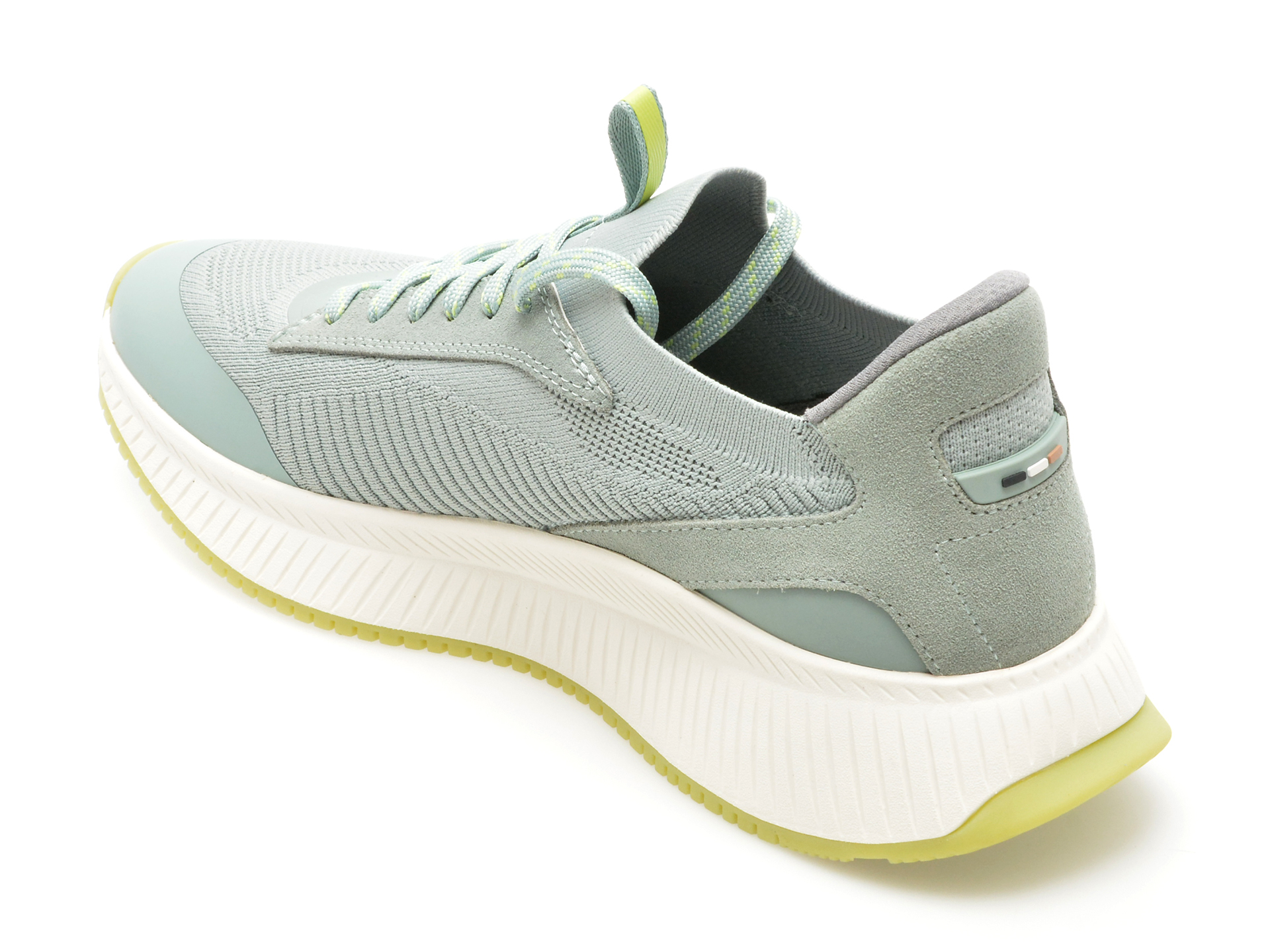 Pantofi sport BOSS verzi, 89041, din material textil - imagine 5