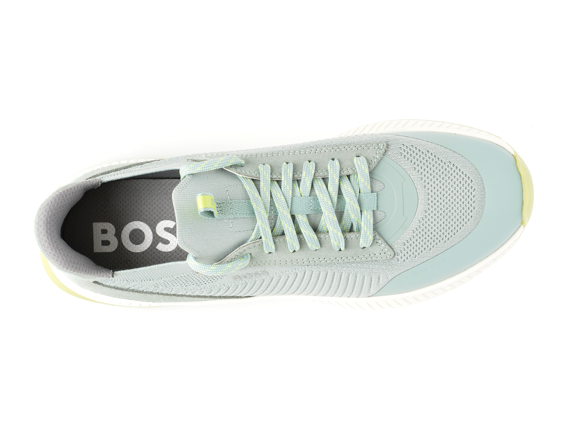 Pantofi sport BOSS verzi, 89041, din material textil - imagine 6