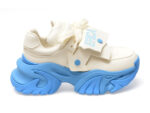 Pantofi sport EPICA albi, 186522, din piele naturala