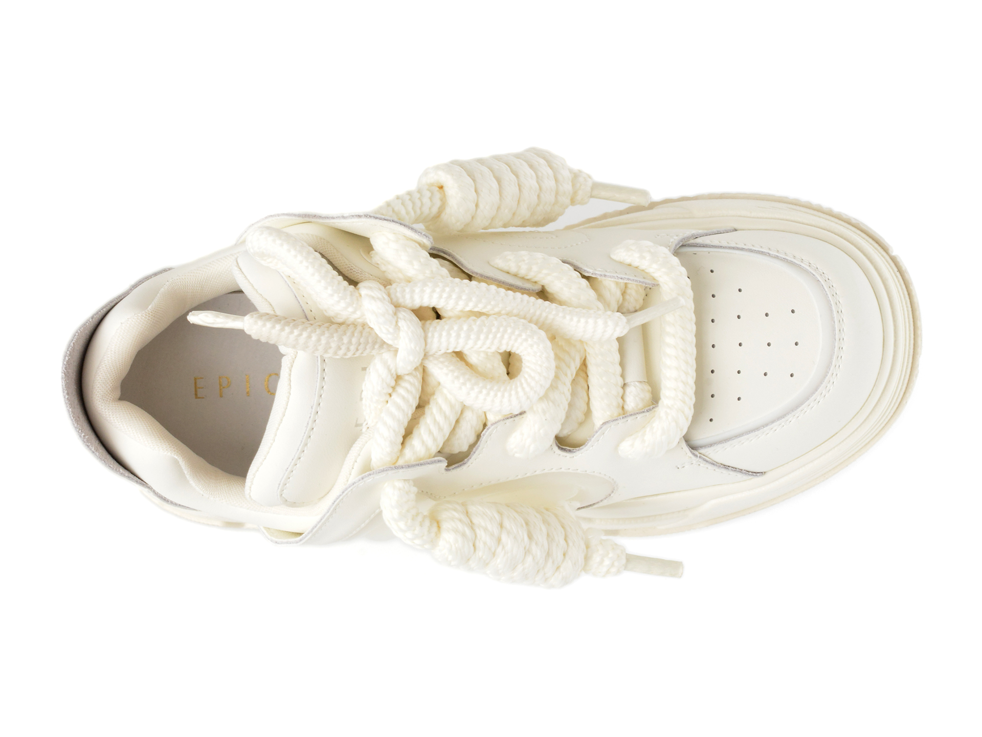 Pantofi sport EPICA albi, 2309171, din piele naturala - imagine 6