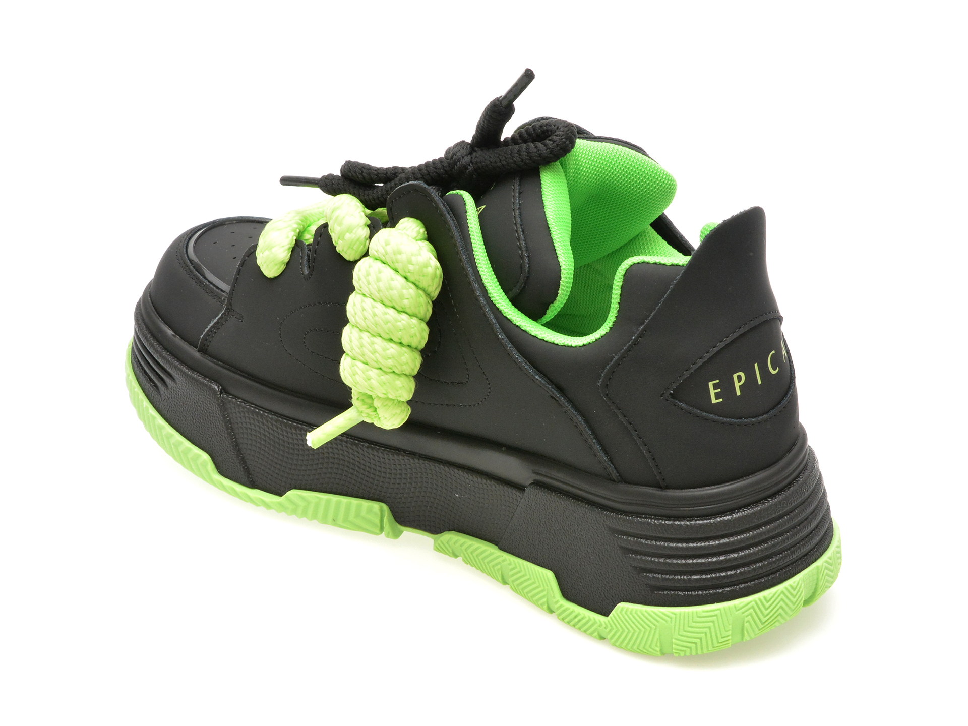 Pantofi sport EPICA negri, 2309171, din piele naturala - imagine 5