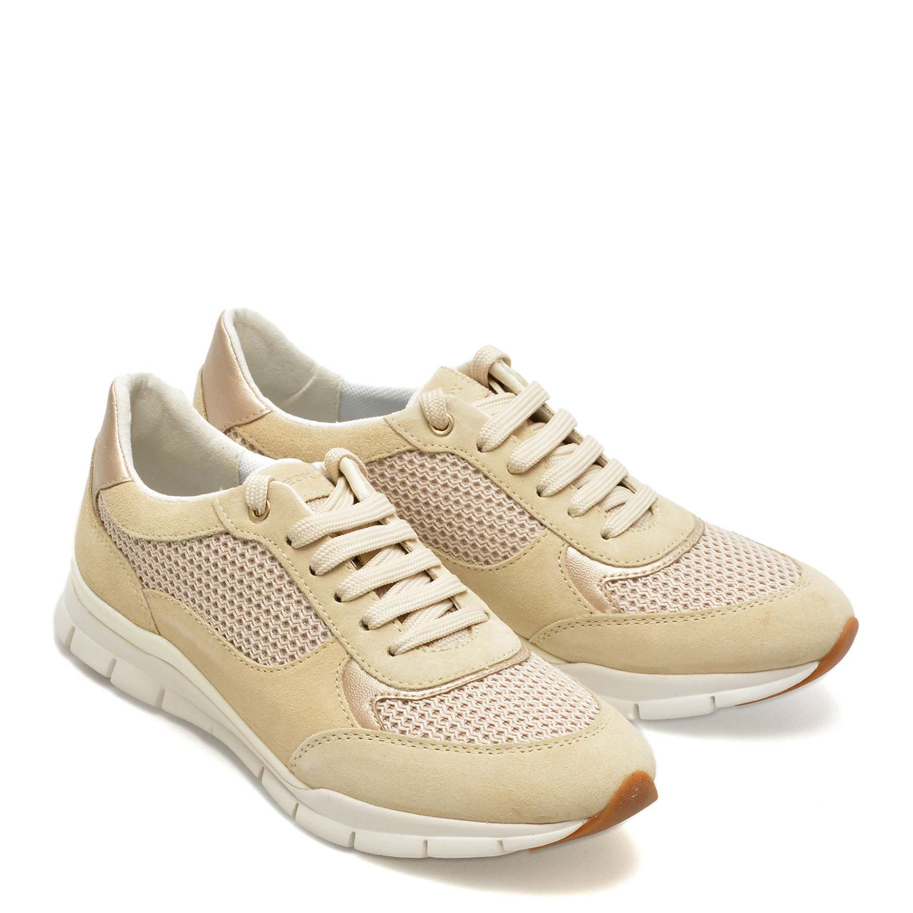 Pantofi sport GEOX maro, D35F2A, din piele intoarsa - imagine 4