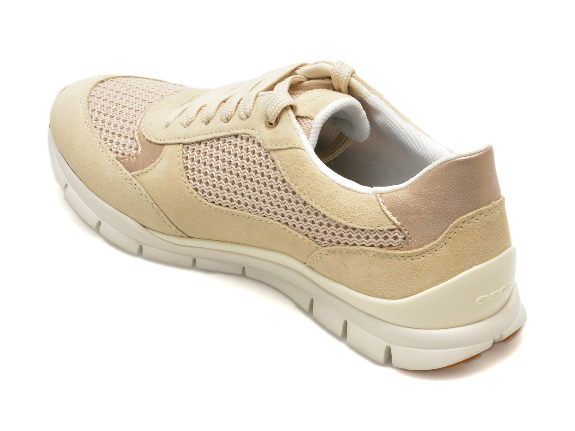 Pantofi sport GEOX maro, D35F2A, din piele intoarsa - imagine 5