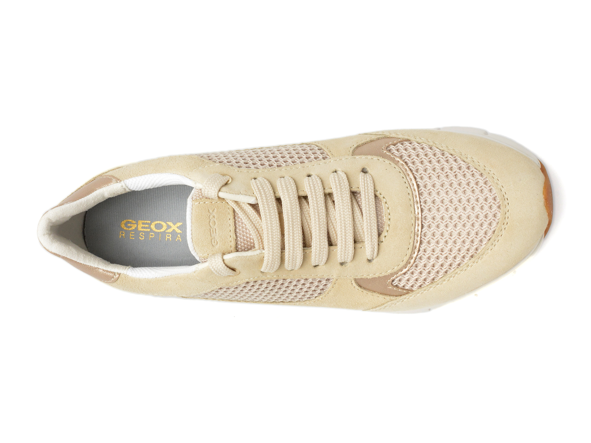 Pantofi sport GEOX maro, D35F2A, din piele intoarsa - imagine 6