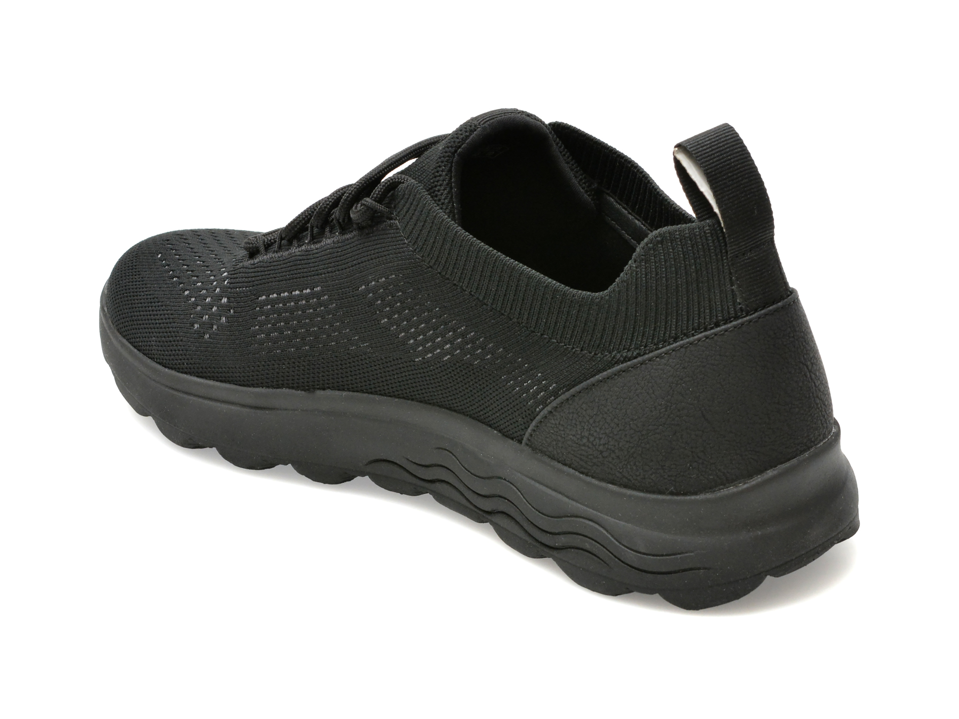 Pantofi sport GEOX negri, U15BYA, din material textil - imagine 5