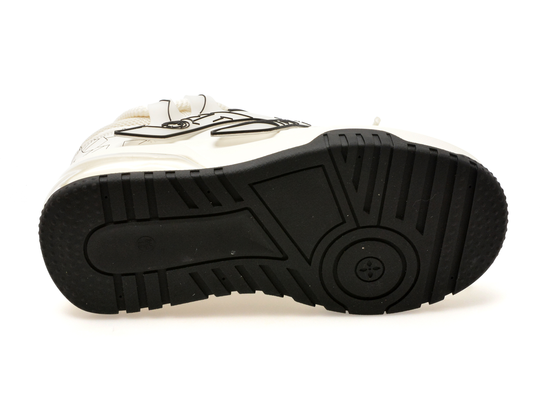 Pantofi sport GRYXX alb-negru, 28231, din piele naturala - imagine 7