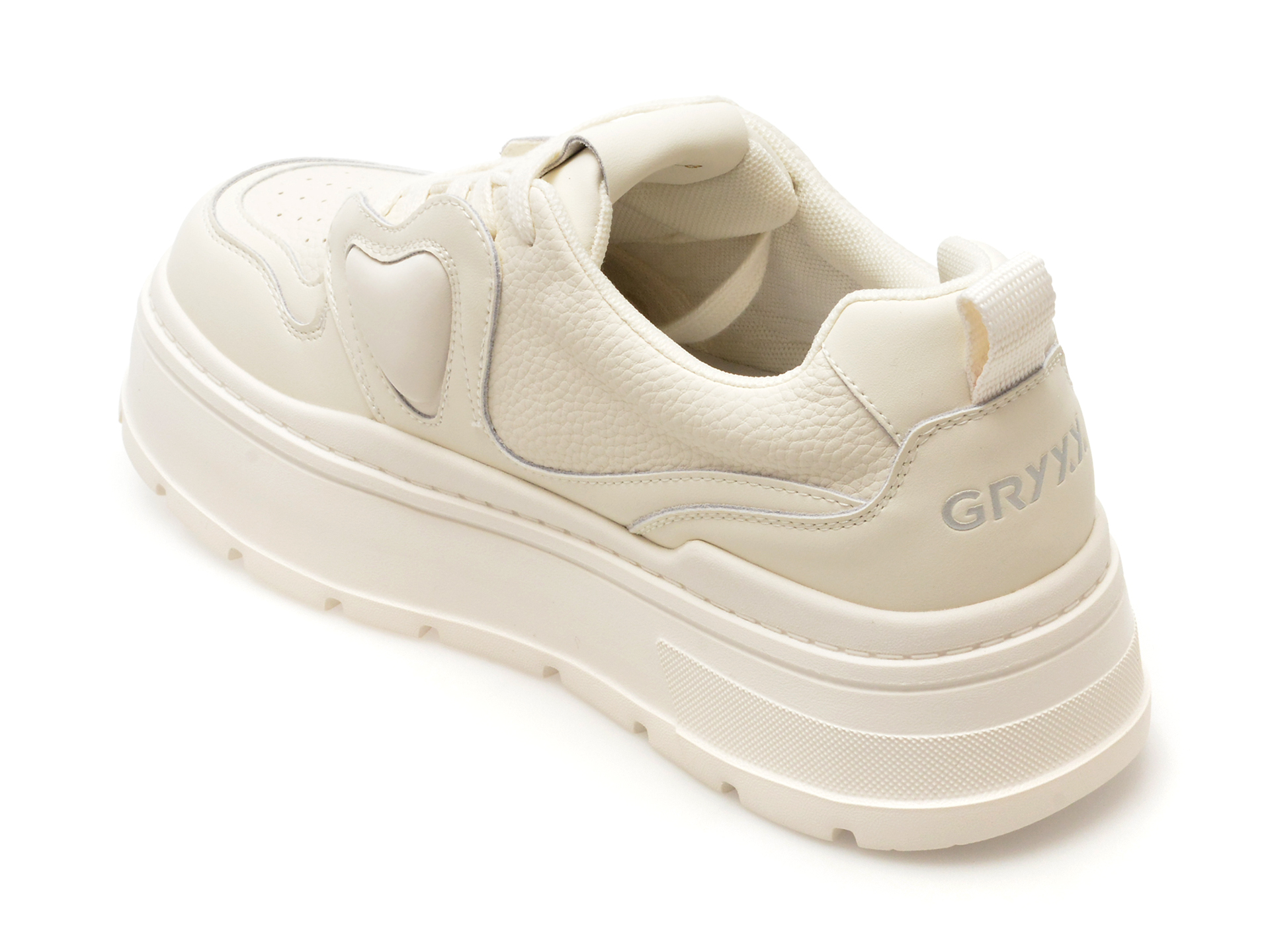 Pantofi sport GRYXX albi, 2308311, din piele naturala - imagine 5