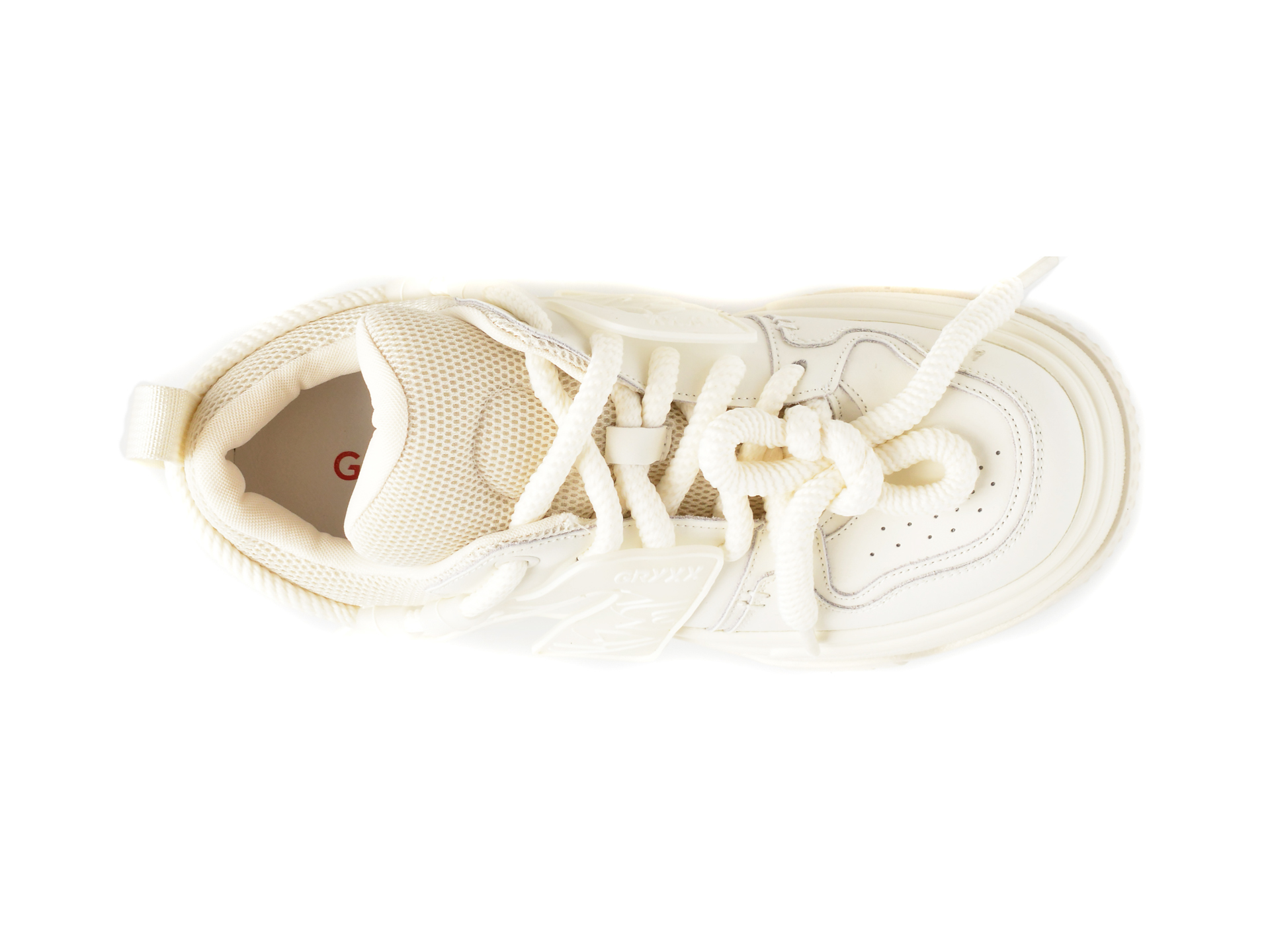Pantofi sport GRYXX albi, 2823, din piele naturala - imagine 6
