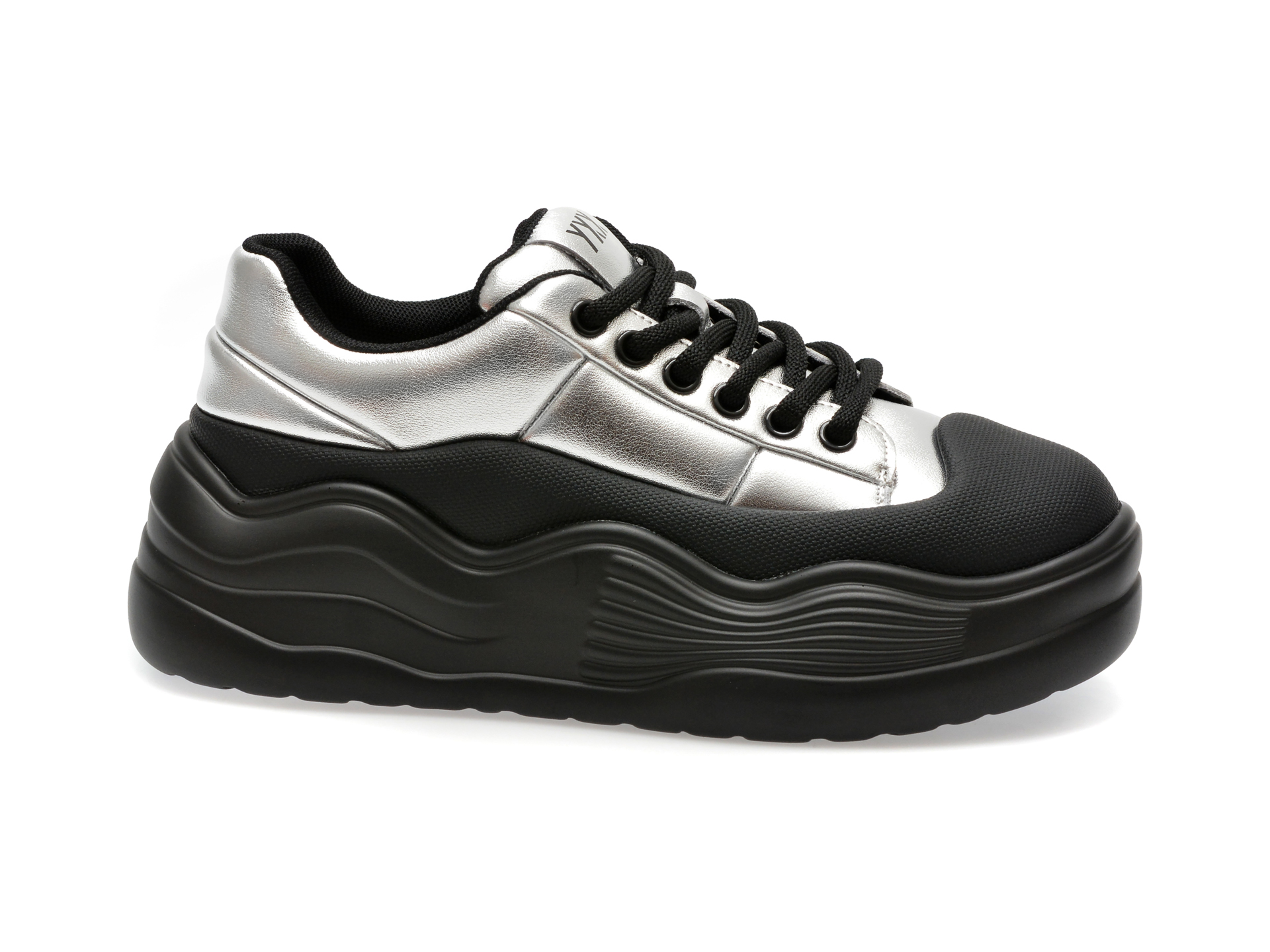 Pantofi sport GRYXX argintii, 1076, din piele naturala