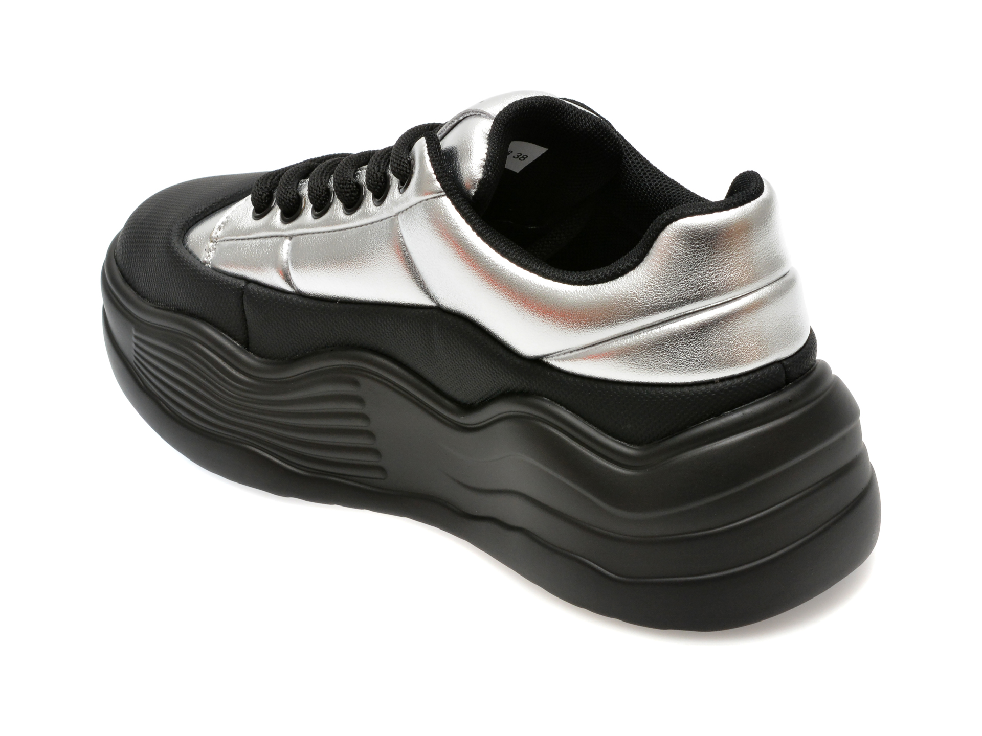 Pantofi sport GRYXX argintii, 1076, din piele naturala - imagine 5