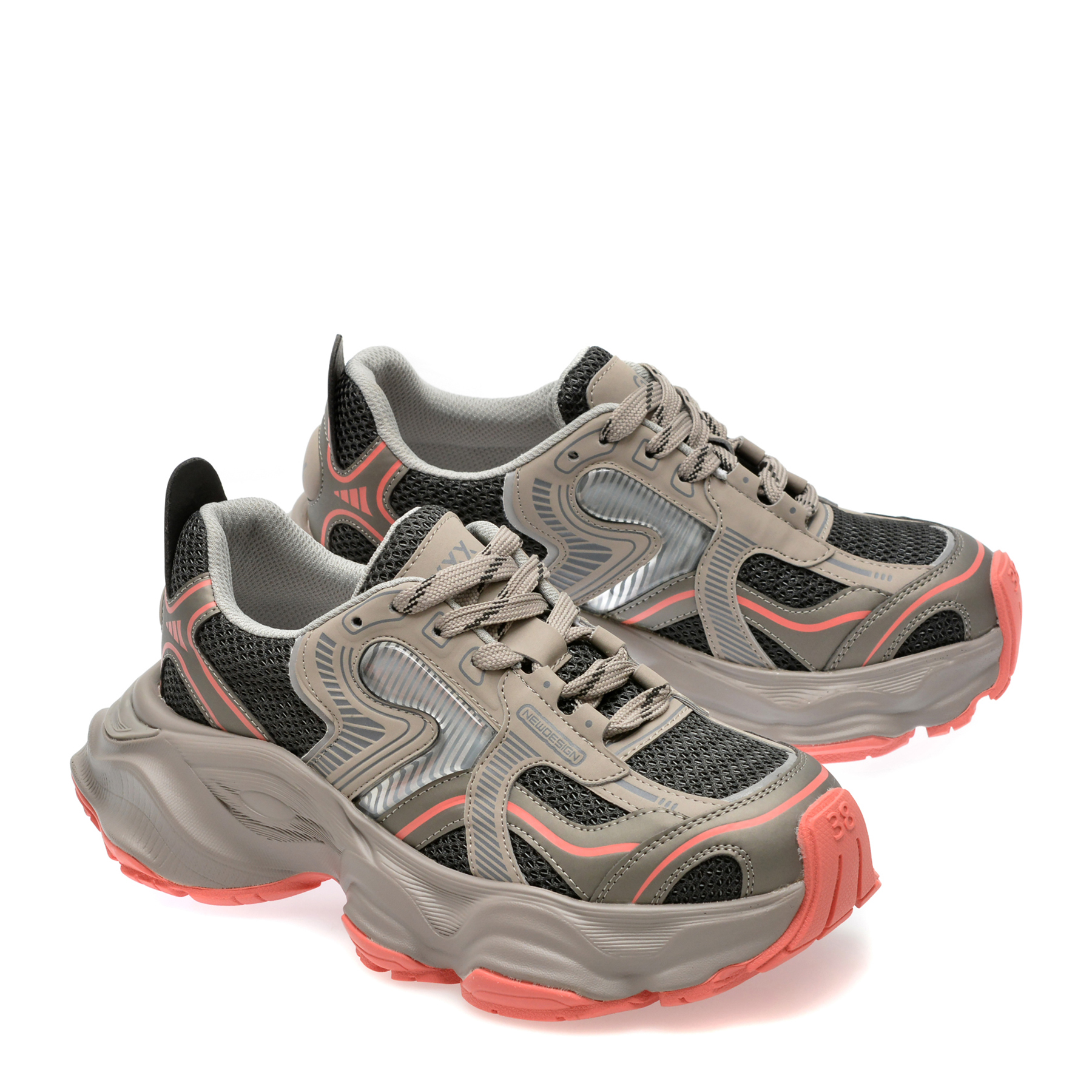 Pantofi sport GRYXX gri, 24350, din piele ecologica - imagine 4