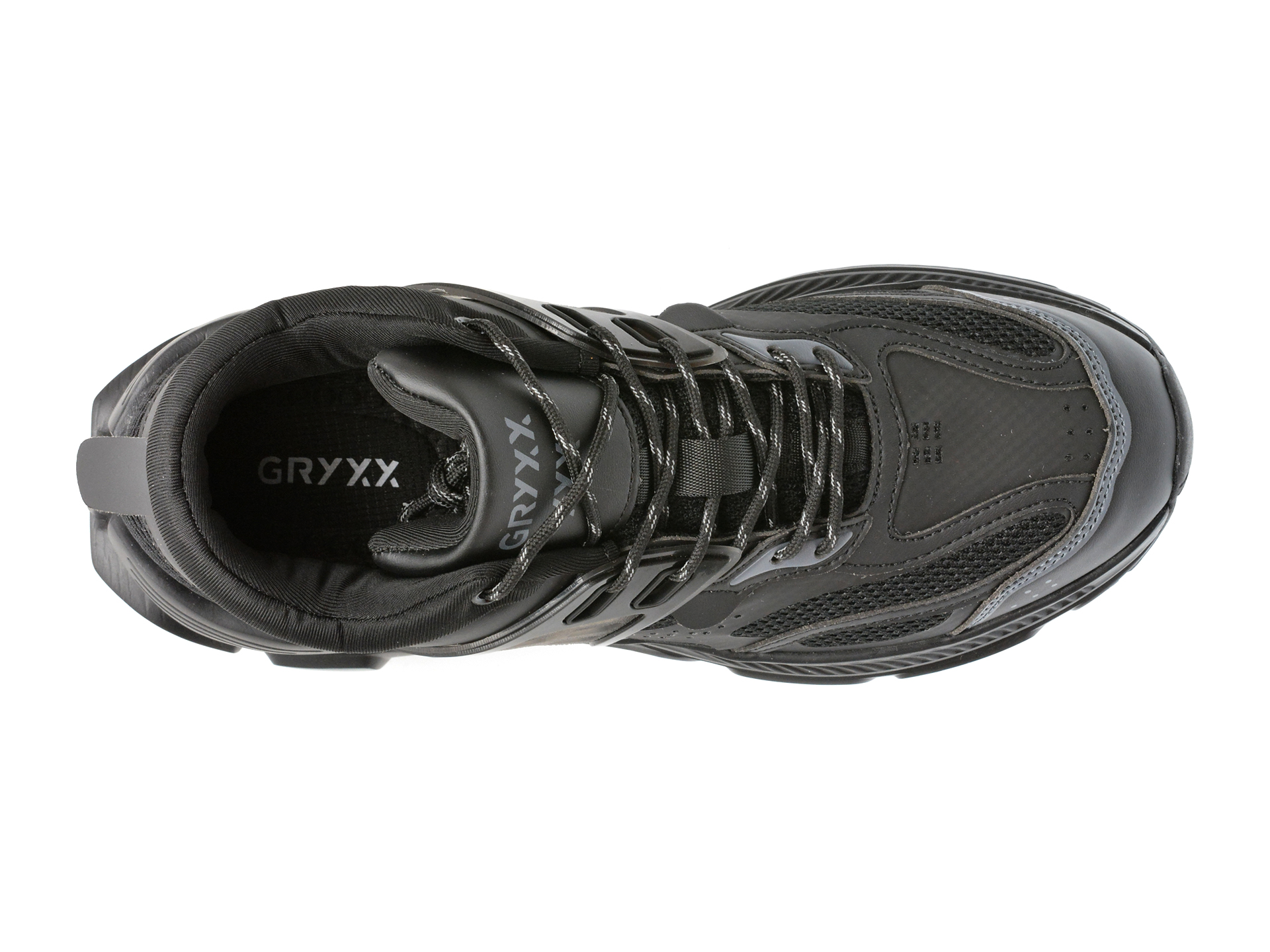 Pantofi sport GRYXX negri, 1681, din piele ecologica - imagine 6