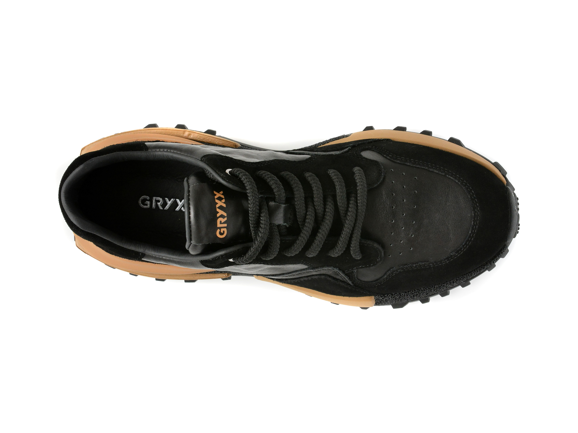 Pantofi sport GRYXX negri, 31216, din piele naturala - imagine 6