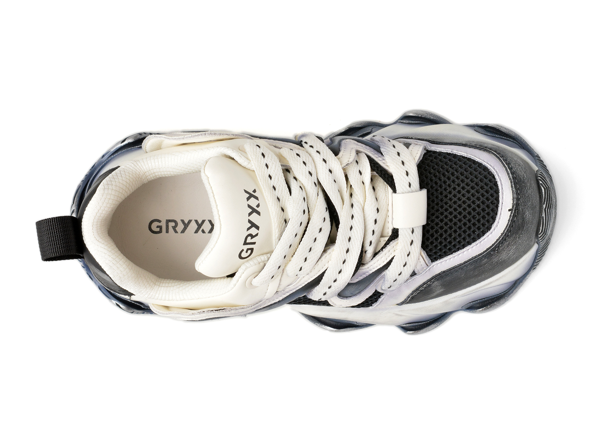 Pantofi sport GRYXX negri, 33216, din piele naturala - imagine 6