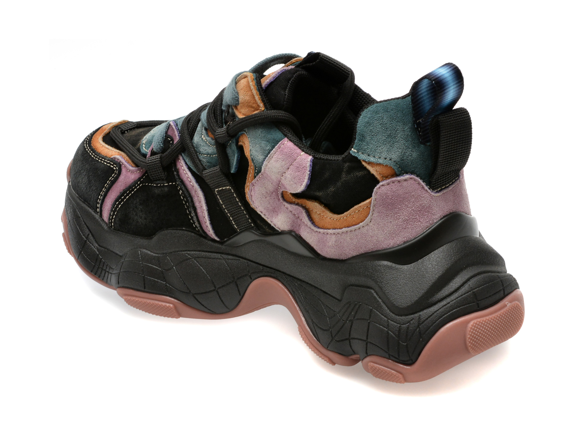 Pantofi sport GRYXX negri, 9850, din piele intoarsa - imagine 5