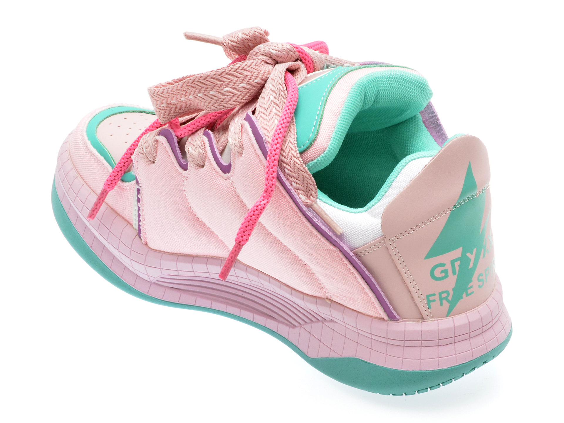 Pantofi sport GRYXX roz, 3301, din piele naturala - imagine 5