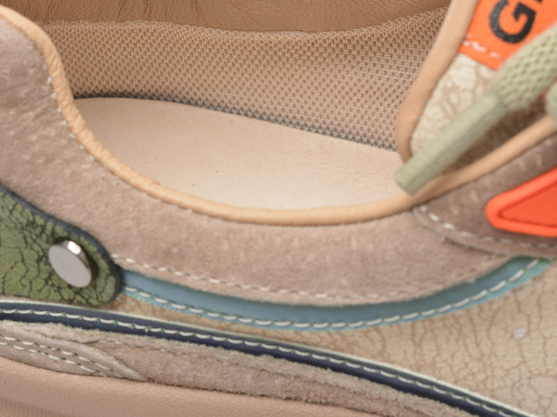 Pantofi sport GRYXX verzi, 7228, din piele naturala - imagine 3