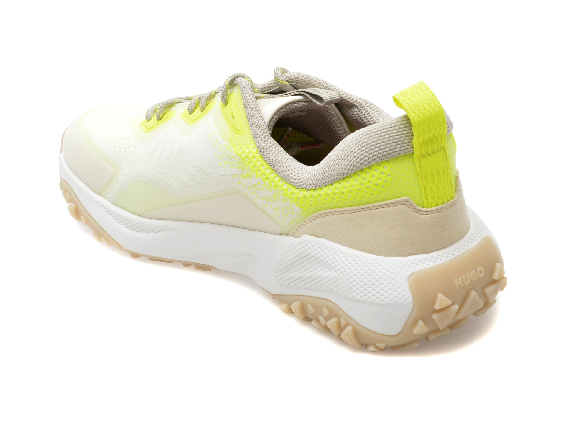 Pantofi sport HUGO albi, 7156, din piele ecologica - imagine 5