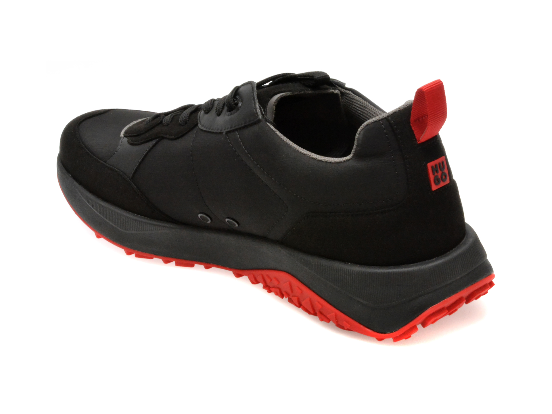 Pantofi sport HUGO negri, 43791, din material textil - imagine 5