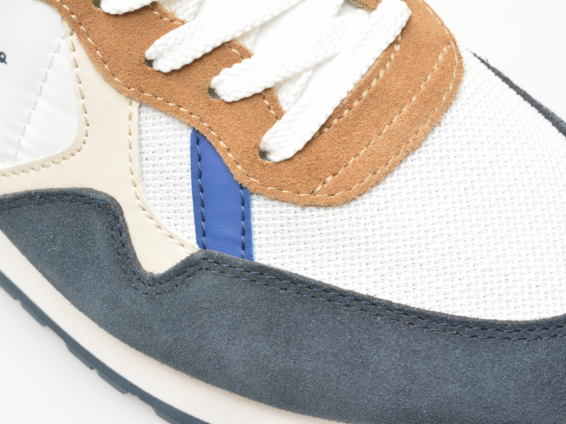 Pantofi sport PEPE JEANS albi, BRIT MIX, din material textil - imagine 2