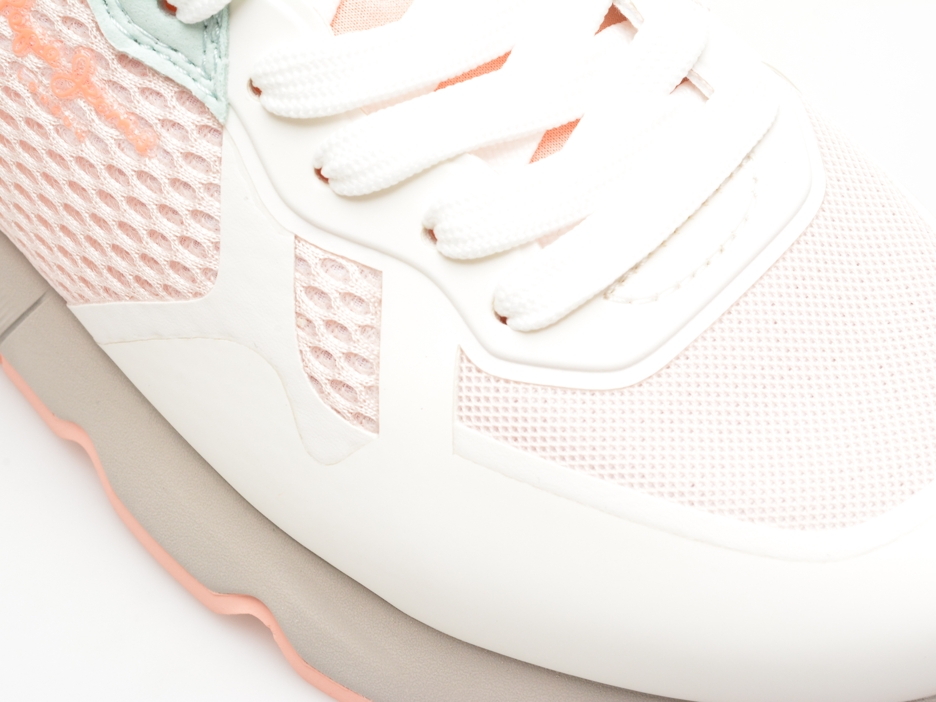 Pantofi sport PEPE JEANS albi, BRIT PRO FRESH, din material textil - imagine 2