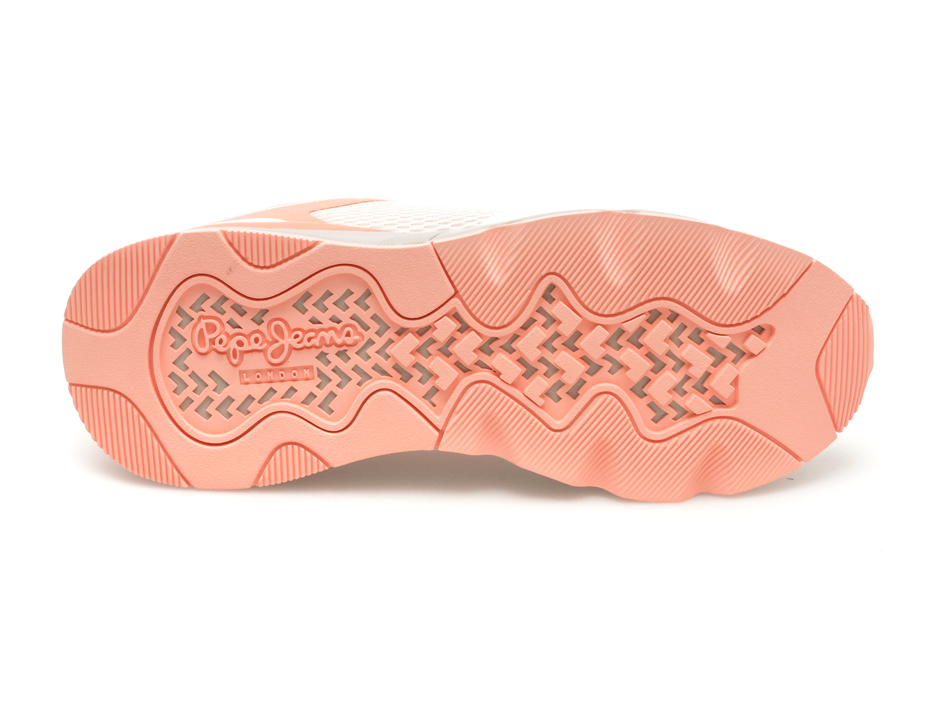 Pantofi sport PEPE JEANS albi, BRIT PRO FRESH, din material textil - imagine 7