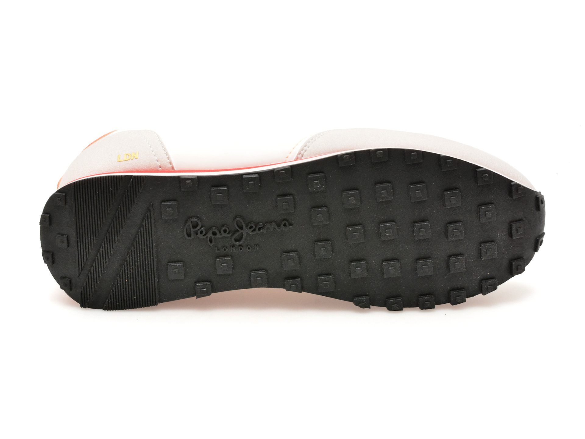 Pantofi sport PEPE JEANS albi, NATCH BASIC, din material textil - imagine 7