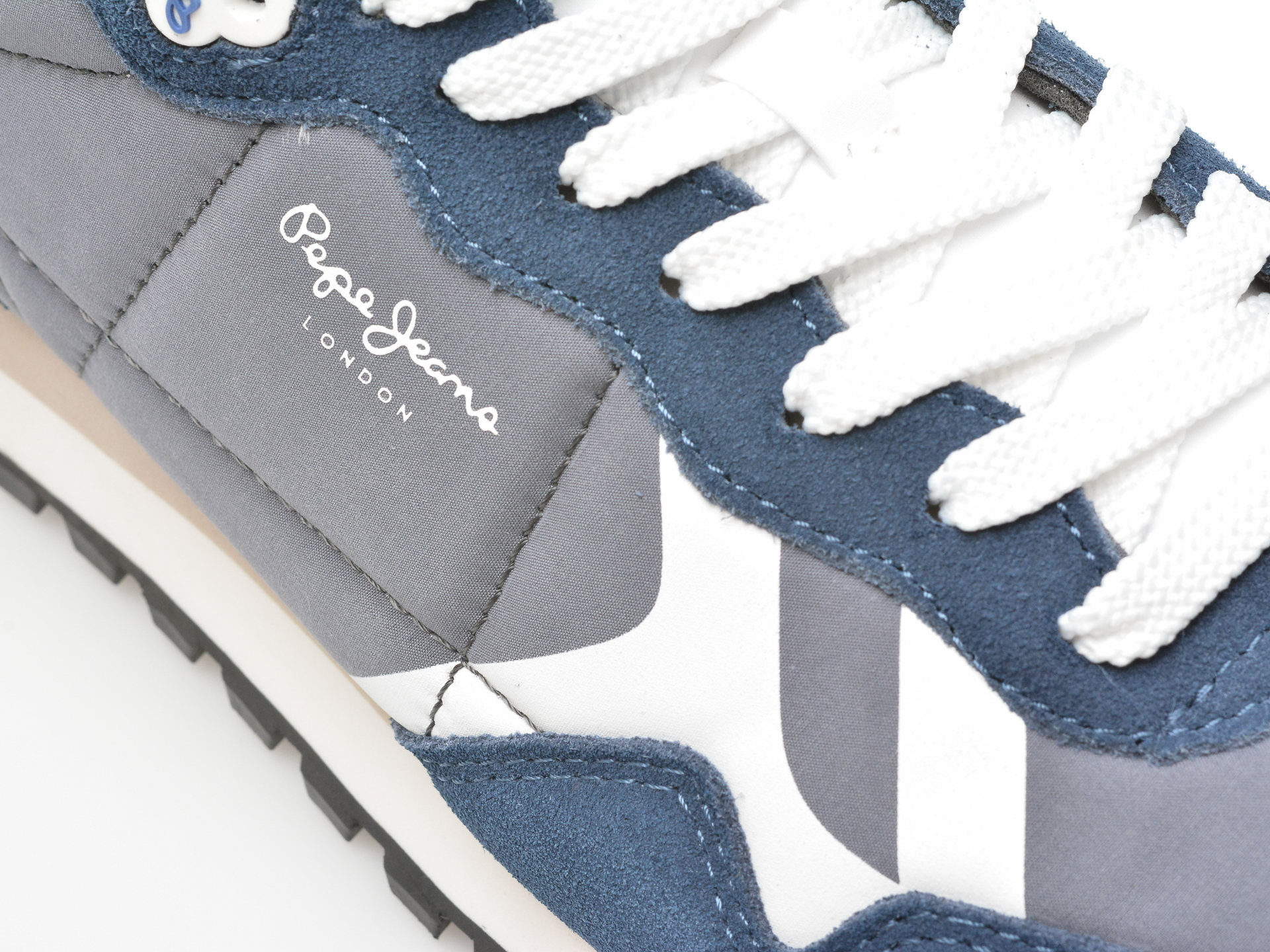 Pantofi sport PEPE JEANS bleumarin, BRIT-ON PRINT, din material textil - imagine 2
