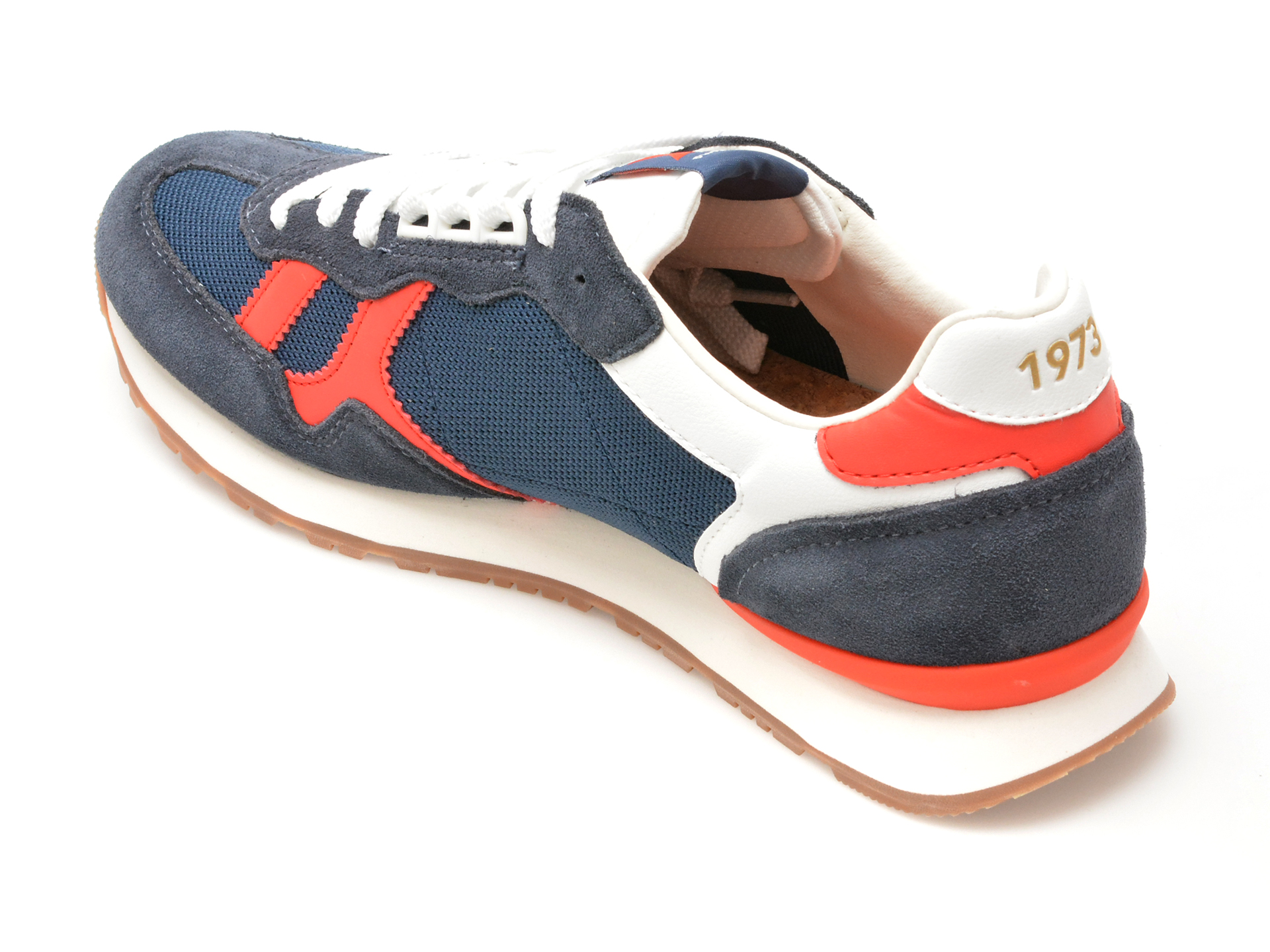 Pantofi sport PEPE JEANS bleumarin, BRIT RETRO, din piele intoarsa - imagine 5