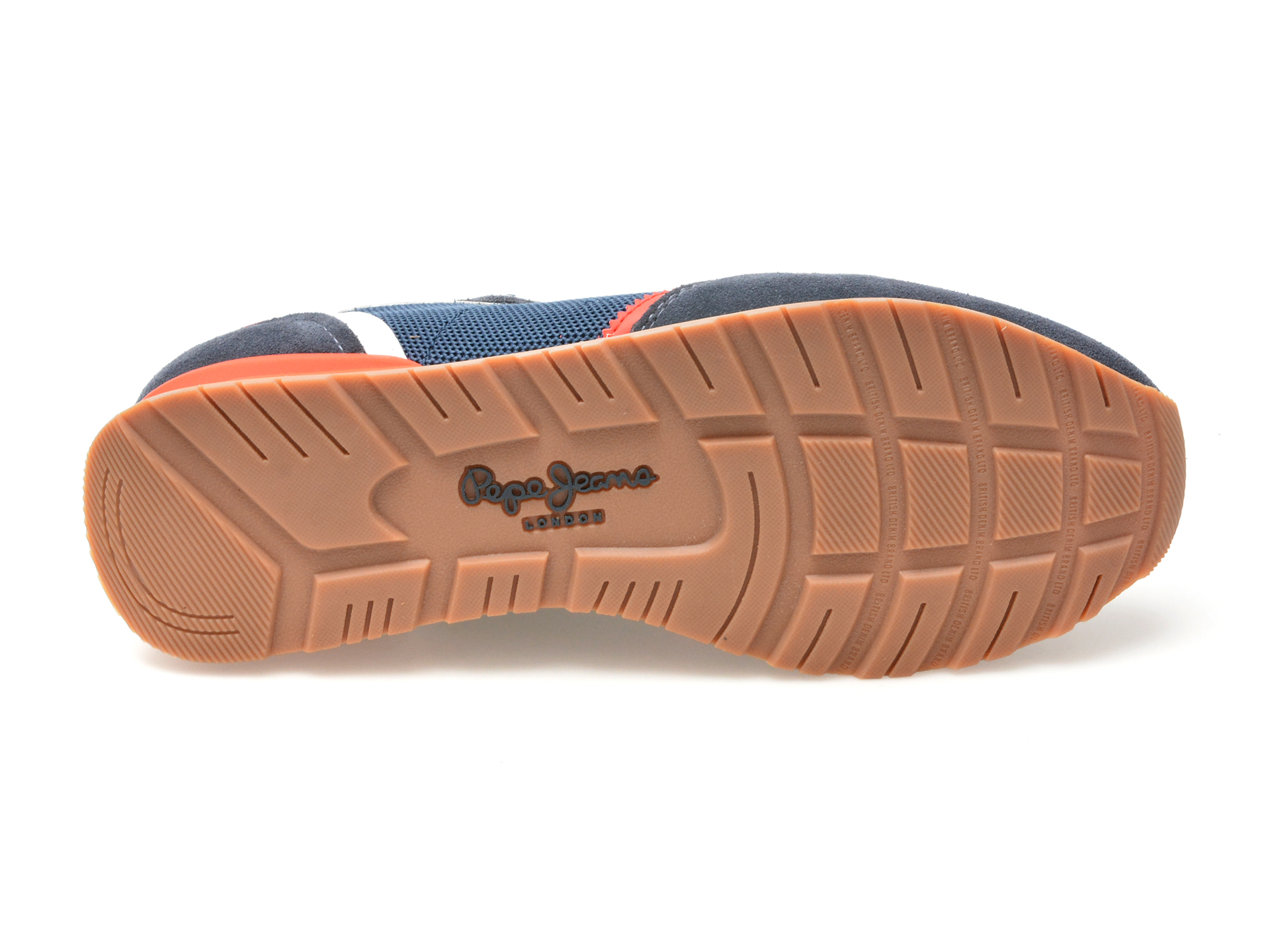 Pantofi sport PEPE JEANS bleumarin, BRIT RETRO, din piele intoarsa - imagine 7