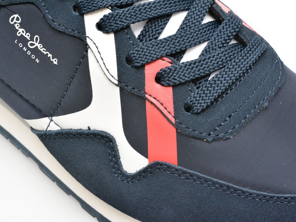 Pantofi sport PEPE JEANS bleumarin, BRIT ROAD, din material textil - imagine 2